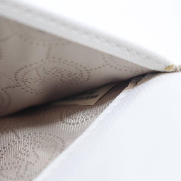 MICHAEL KORS White Canvas TriFold Wallet - Picture 7 of 9